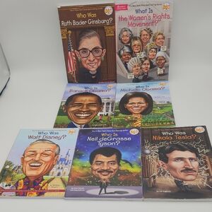 Who Was, Who Is, What Was Lot of 7 Books for Young Readers